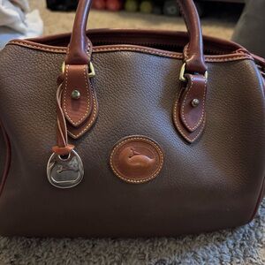 Dooney & Bourke Bowling Leather Handbag with Logo